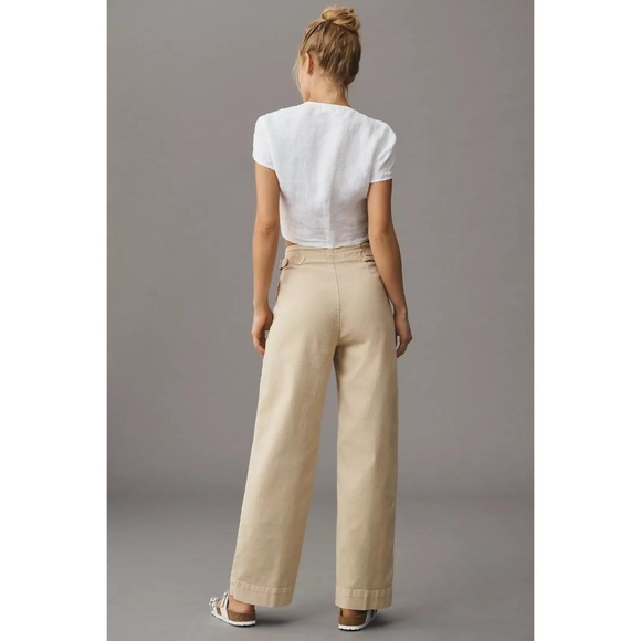 MOTHER Women's Flare & Wide Leg Jeans in Tan - Picture 4 of 14